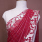PITA DORI, CUT WORK SAREE WIT ZARI LINES ON GEORGETTE FABRIC (WIT BLOUSE) ##SR600