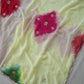 OFF WHITE COLOUR HANDWORK SAREE WITH CUTDANA WORK (WITH BLOUSE)     ##SR0329