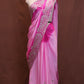 ROYAL CREPE FABRIC SAREE IN DOUBLE TONE WITH BUTI AND AARI WORK BORDER  (WITH AARI WORK BLOUSE ) ##SR611
