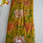 FLORAL PRINT ON NAZMIN CHIFFON FABRIC WITH CUTDANA WORK ##SR0346