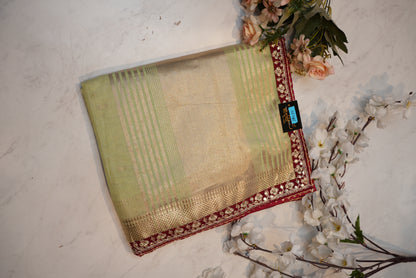 GOTTA PATTI WROK SAREE WITH ZARI WEAVING ##SR030