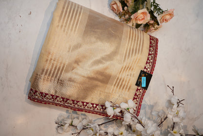 GOTTA PATTI WROK SAREE WITH ZARI WEAVING ##SR030