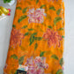 FLORAL PRINT ON NAZMIN CHIFFON FABRIC WITH CUTDANA WORK ##SR0346