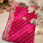 LEHRIYA SAREE WITH GOTAPATTI WORK ON GEORGETTE FABRIC   ##SR048
