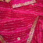 LEHRIYA SAREE WITH GOTAPATTI WORK ON GEORGETTE FABRIC   ##SR048