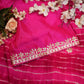 LEHRIYA SAREE WITH GOTAPATTI WORK ON GEORGETTE FABRIC   ##SR048