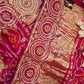 GHATCHOLA PURE GAZZI SILK FABRIC BANDHANI SAREE WITH HANDWORK (WITH BLOUSE) ##SR009