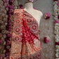 GHATCHOLA PURE GAZZI SILK FABRIC BANDHANI SAREE WITH HANDWORK (WITH BLOUSE) ##SR009