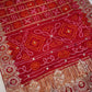 GHATCHOLA PURE GAZZI SILK FABRIC BANDHANI SAREE WITH HANDWORK (WITH BLOUSE) ##SR009