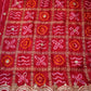 GHATCHOLA PURE GAZZI SILK FABRIC BANDHANI SAREE WITH HANDWORK (WITH BLOUSE) ##SR009