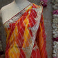 LEHERIYA SAREE WITH GOTA PATTI WORK (WITH BLOUSE) ##SR0355