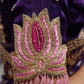 HANDWORK PICHWAI DESIGN GAZZI SILK BLOUSE (PURPLE) ##HB029