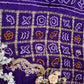 PURE GAZZI SAREE WITH HEAVY GOTA PATI HANDWORK (WITH BLOUSE)  (PURPLE) ##SR066