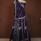 HO SILK FABRIC LEHENGA WITH WEAVING ZARI AND SEQUENCE WORK WITH HEAVY DUPATTA  ##LC052