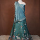 FENDI FABRIC LEHENGA WITH DARBARI AND SEQUENCE WORK WITH HEAVY DUPATTA ##LC053