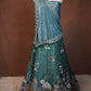 FENDI FABRIC LEHENGA WITH DARBARI AND SEQUENCE WORK WITH HEAVY DUPATTA ##LC053