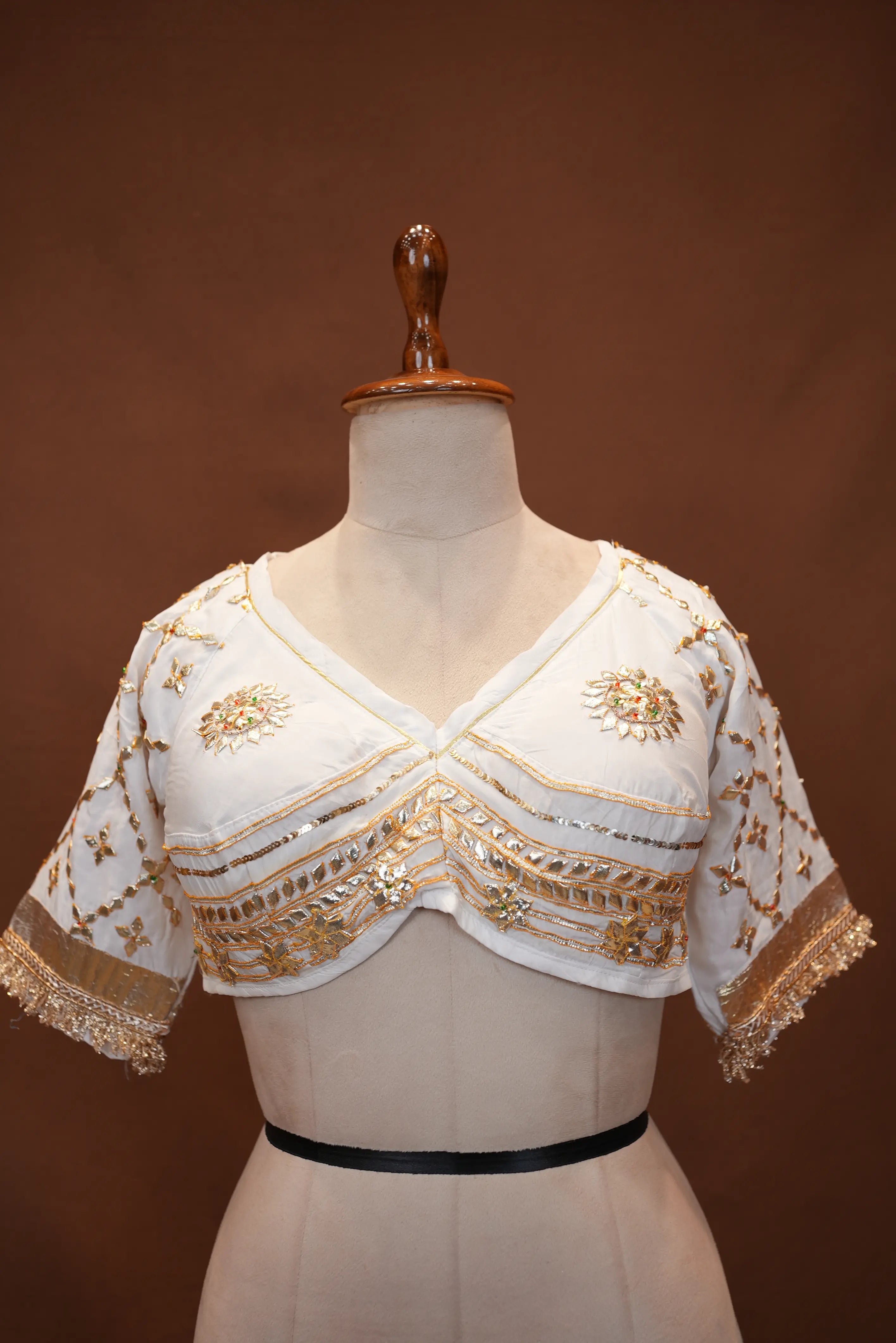 Purvi Rajasthani Aangi Blouse with Gota Patti Work (PRE-BOOKING ITEM)