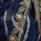 LEHERIYA SAREE WITH GOTA PATTI WORK (WITH BLOUSE) ##SR0352