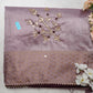 Mix Cotton Fabric with Banarasi Weaving & Buta Handwork Saree ##SR045