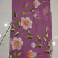 BRUSH PAINTING SAREE WITH CUTDANA HANDWORK ON GEORGETTE FABRIC (WITH BLOUSE)   ##SR0266