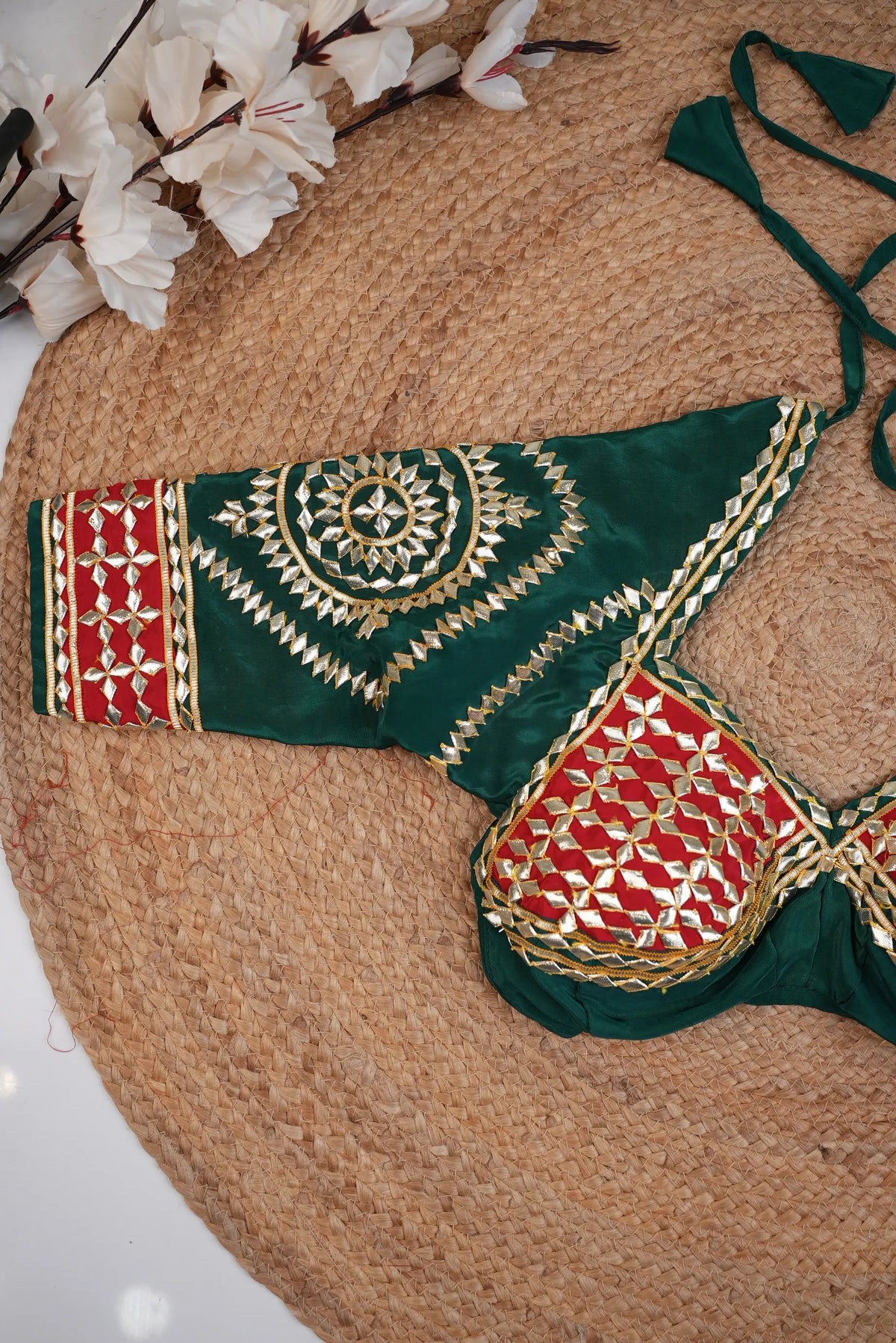 Suhani Rajasthani Aangi Blouse With Kacchi Gota Patti Handwork (PRE-BOOKING ITEM)