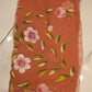 BRUSH PAINTING SAREE WITH CUTDANA HANDWORK ON GEORGETTE FABRIC (WITH BLOUSE)   ##SR0266