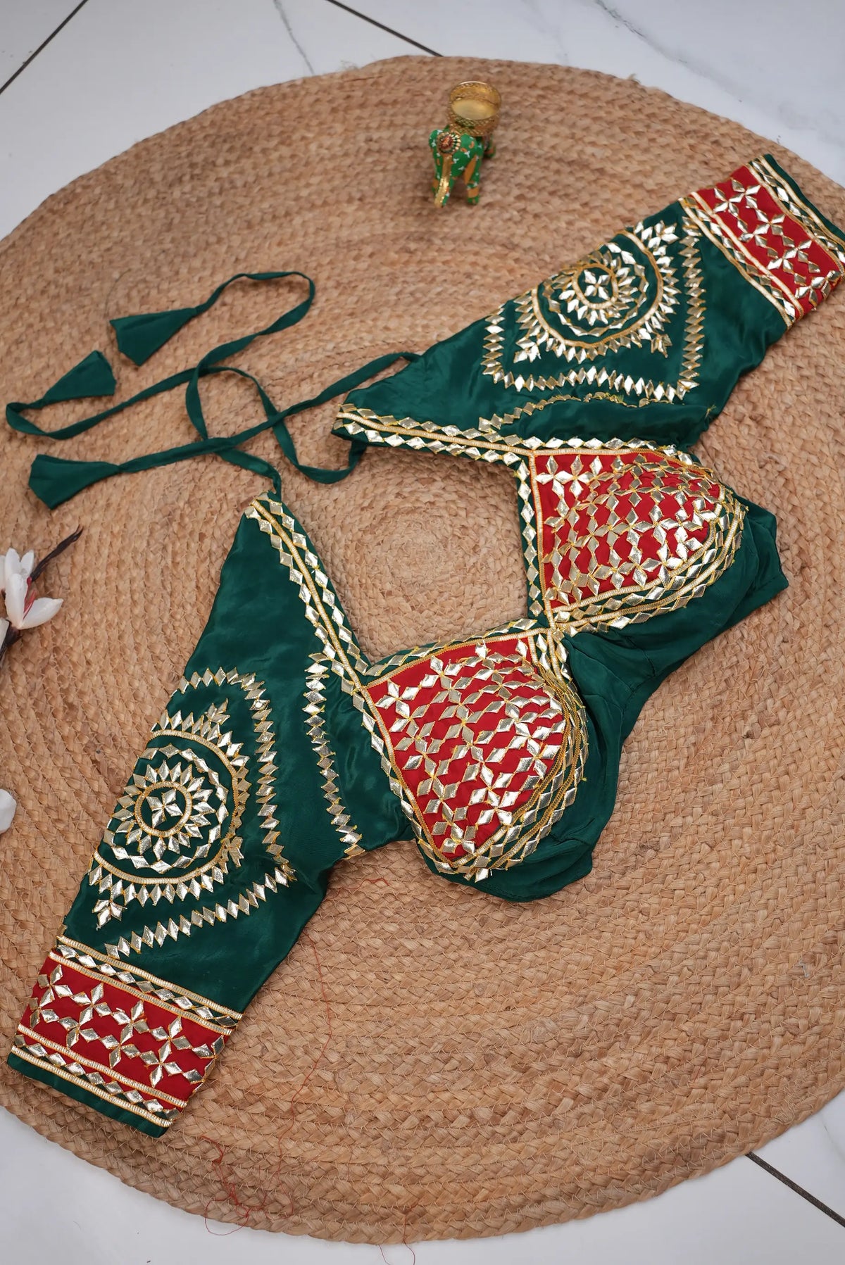 Suhani Rajasthani Aangi Blouse With Kacchi Gota Patti Handwork (PRE-BOOKING ITEM)