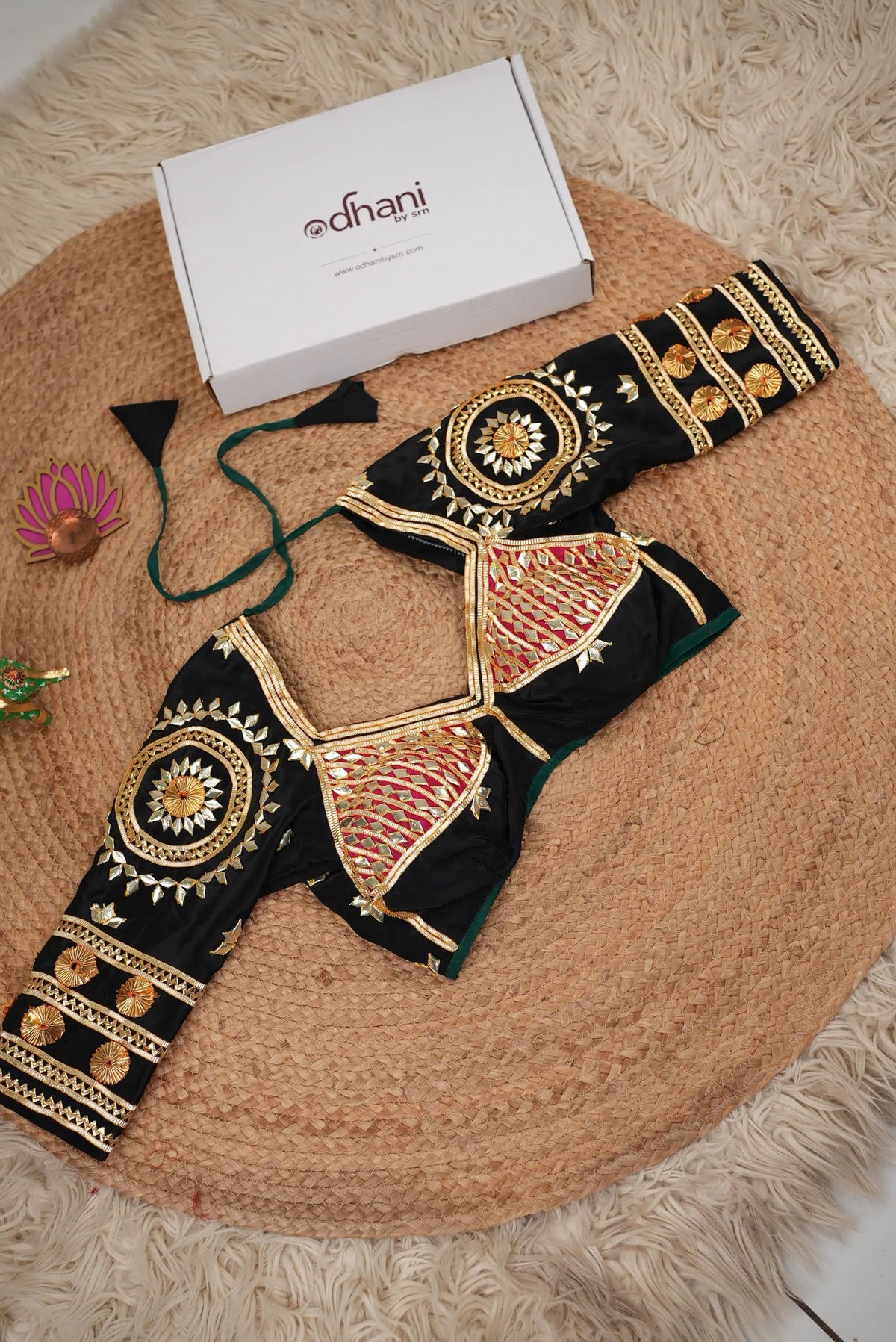 Kajal Rajasthani Aangi Blouse With Kacchi Gota Patti Handwork (PRE-BOOKING ITEM)