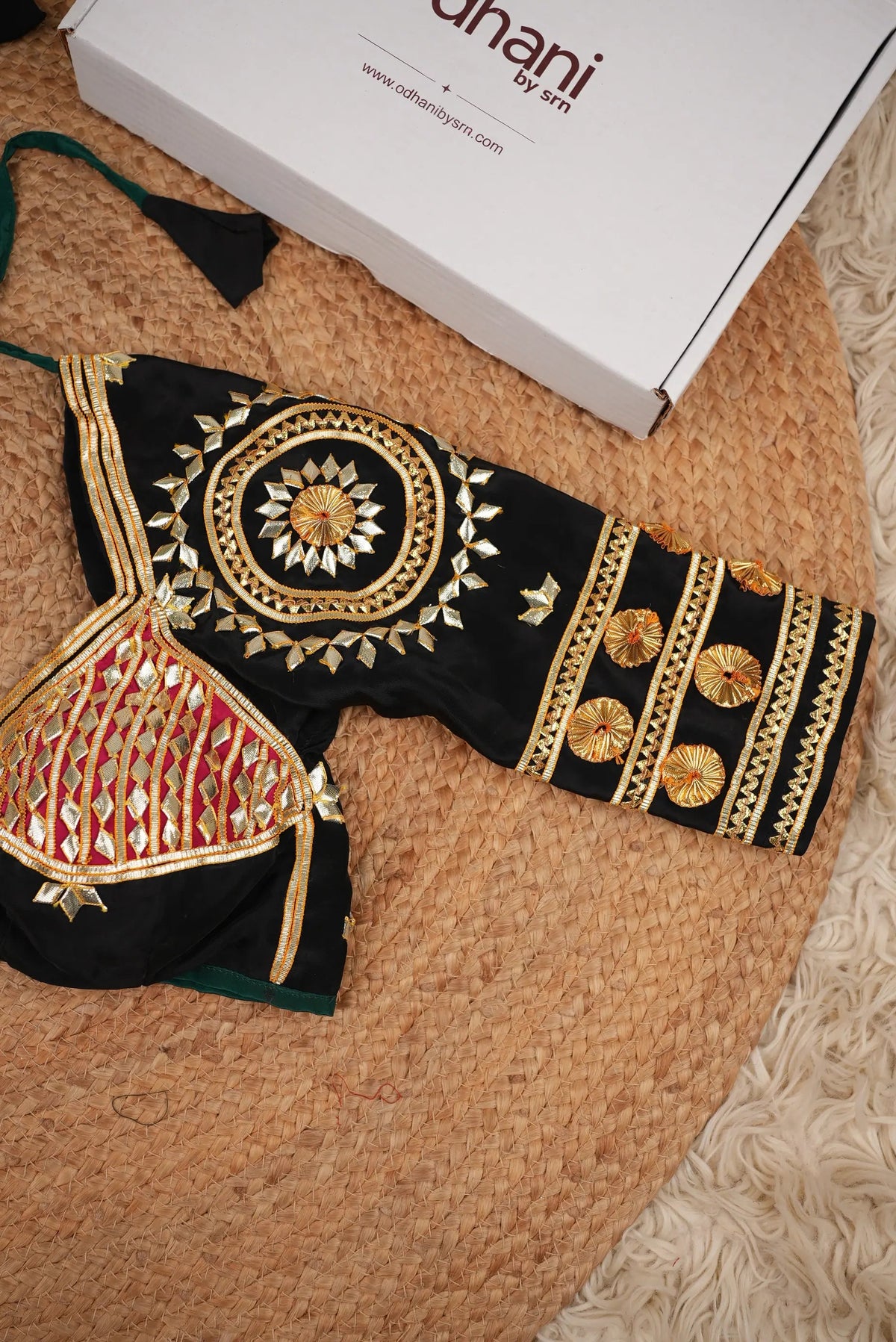 Kajal Rajasthani Aangi Blouse With Kacchi Gota Patti Handwork (PRE-BOOKING ITEM)