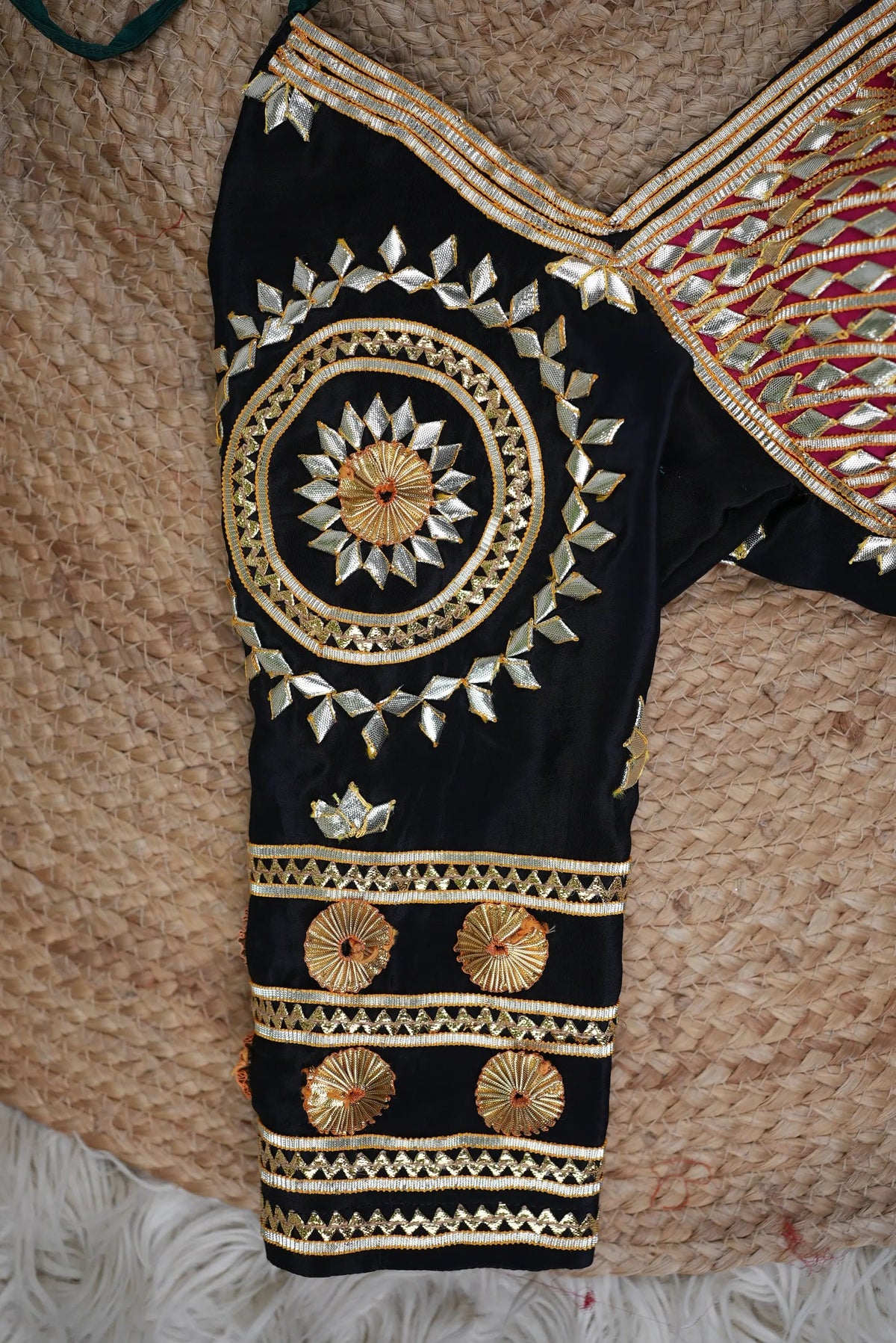 Kajal Rajasthani Aangi Blouse With Kacchi Gota Patti Handwork (PRE-BOOKING ITEM)