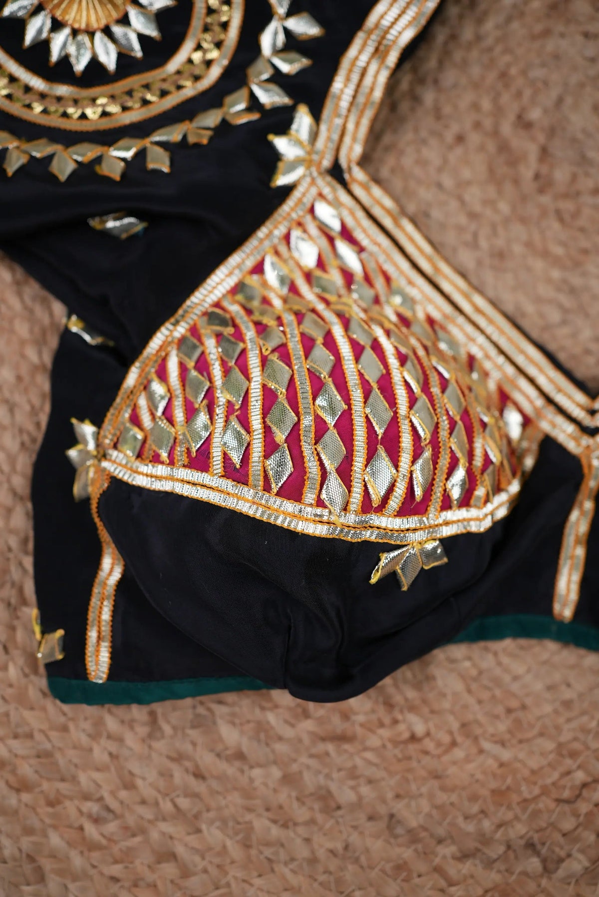 Kajal Rajasthani Aangi Blouse With Kacchi Gota Patti Handwork (PRE-BOOKING ITEM)