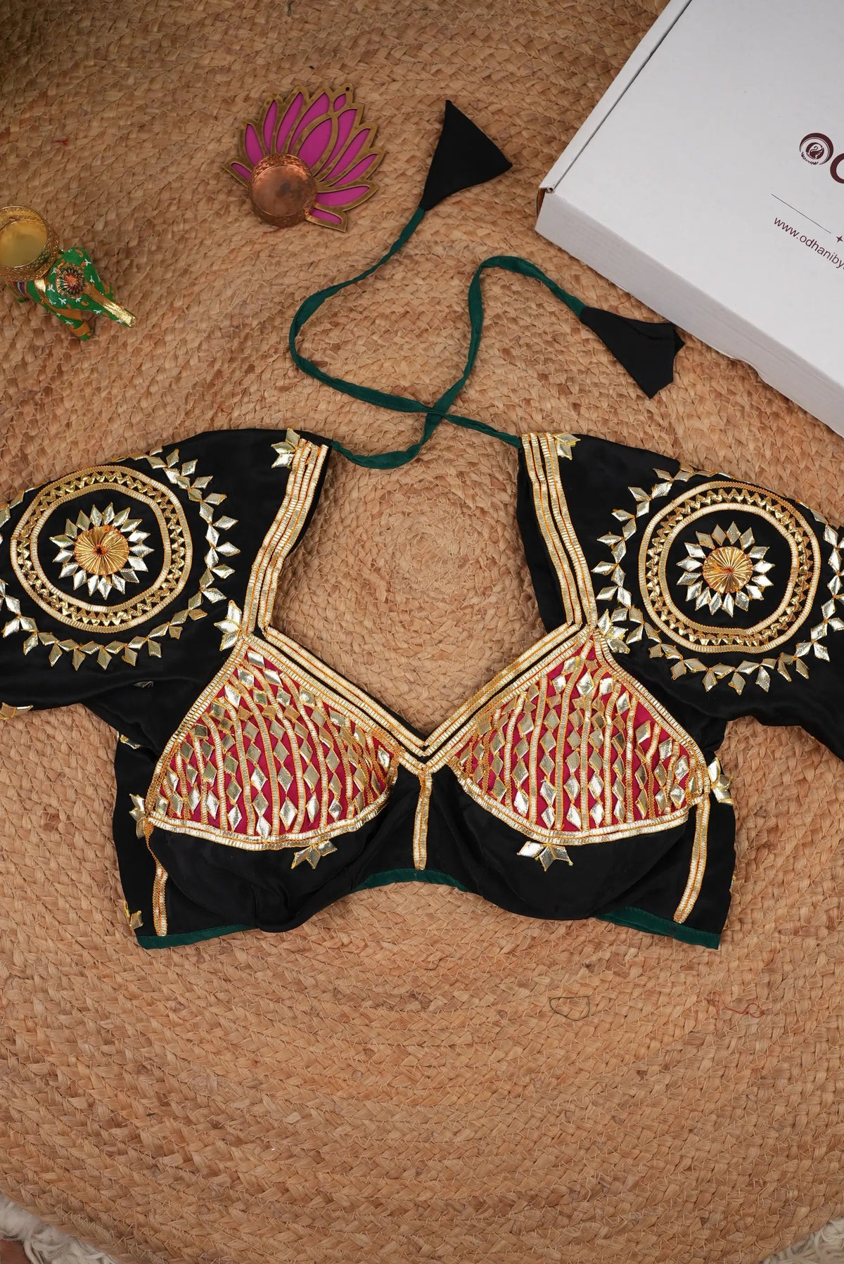 Kajal Rajasthani Aangi Blouse With Kacchi Gota Patti Handwork (PRE-BOOKING ITEM)