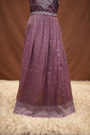 CRISTEL FABRIC ZARKAN WORK LEHENGA WITH BLOUSE AND DUPATTA  ##LC54