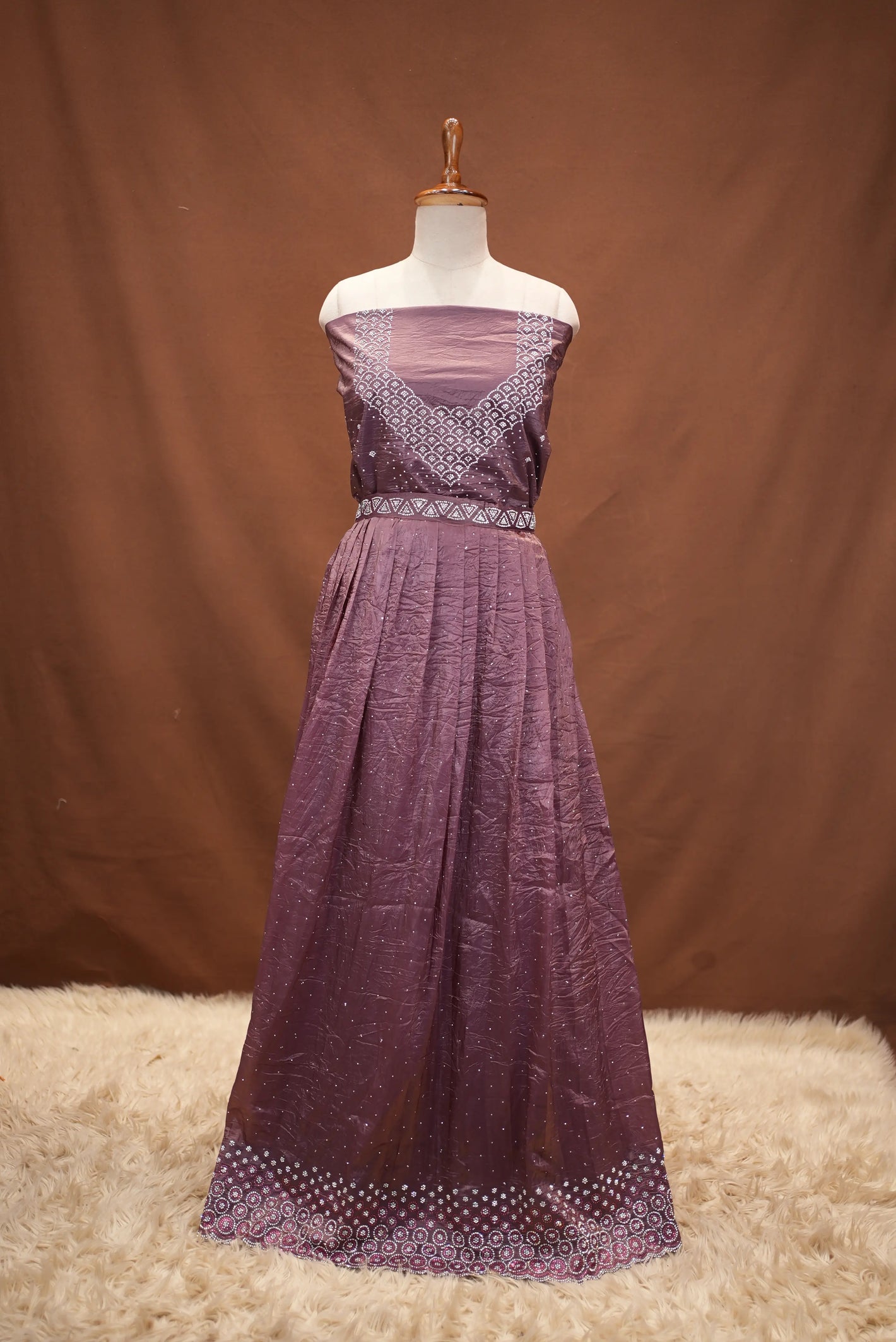 CRISTEL FABRIC ZARKAN WORK LEHENGA WITH BLOUSE AND DUPATTA  ##LC54