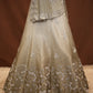 PURE KOLKTA ZARDOSI HANDWORK 0 TO 100 TONE LEHENGA WITH HEAVY BLOUSE ALONG WITH DUPATTA ##LC56