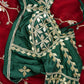 RAJPUTI SAREE WITH GOTA PATTI HANDWORK  WITH RAJASTHANI GOTA PATTI AANGI BLOUISE  ##SR400