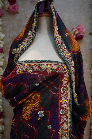 ZARDOSI HANDWORk SHEKHAWATI CHUNRI ##HC04