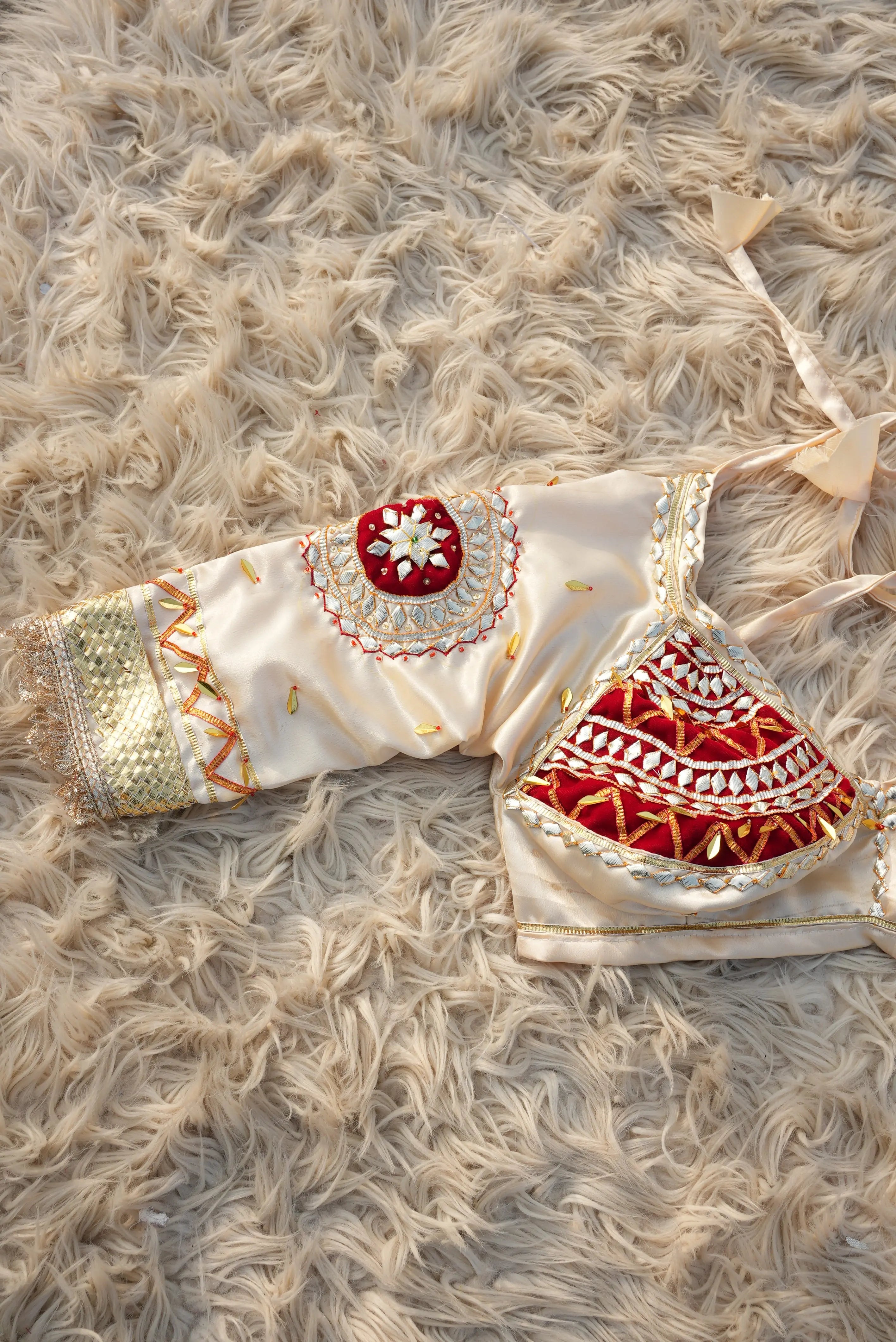 Sipra Rajasthani Angi Blouse with Kacchi Gota Patti Work (PRE-BOOKING ITEM)