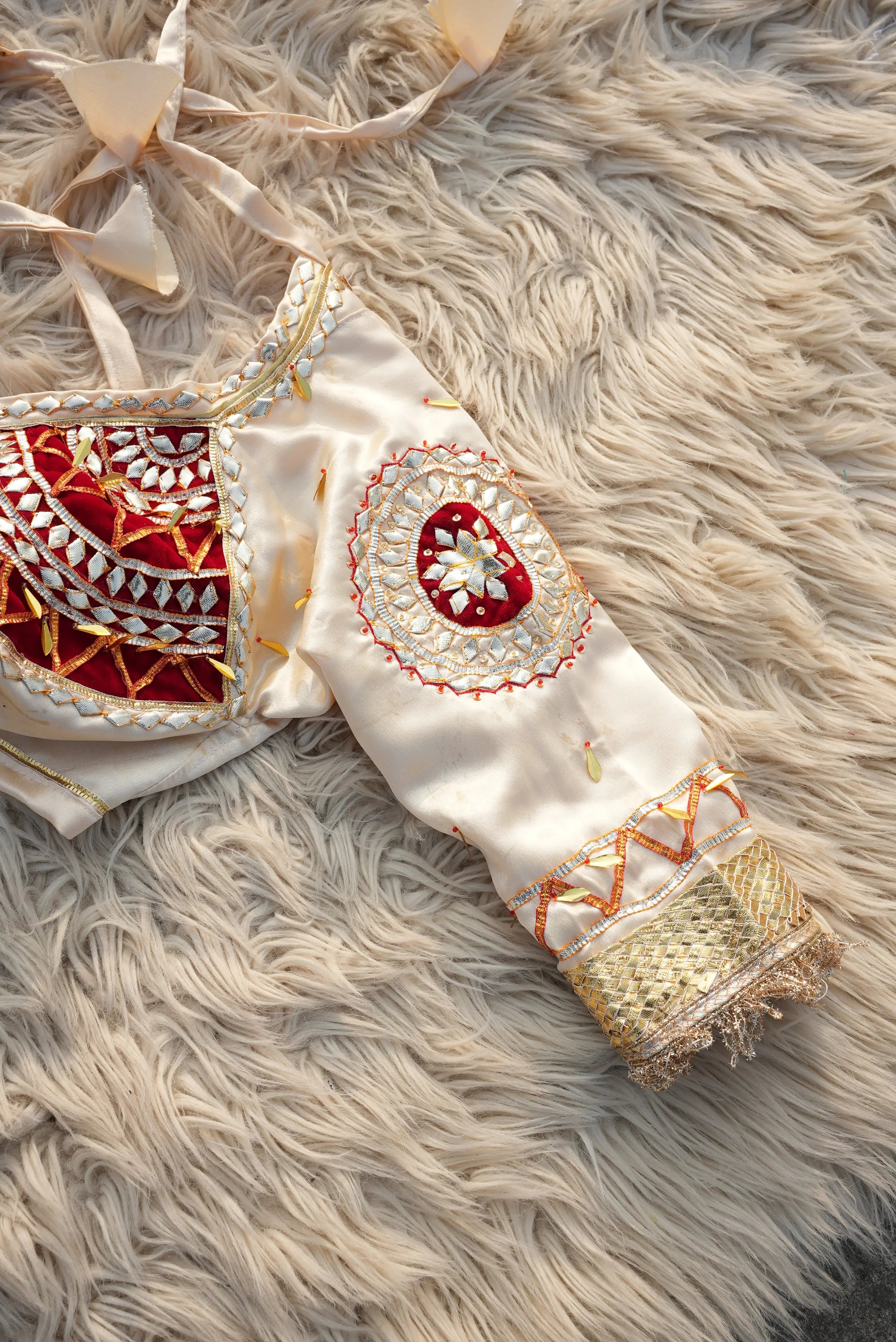 Sipra Rajasthani Angi Blouse with Kacchi Gota Patti Work (PRE-BOOKING ITEM)