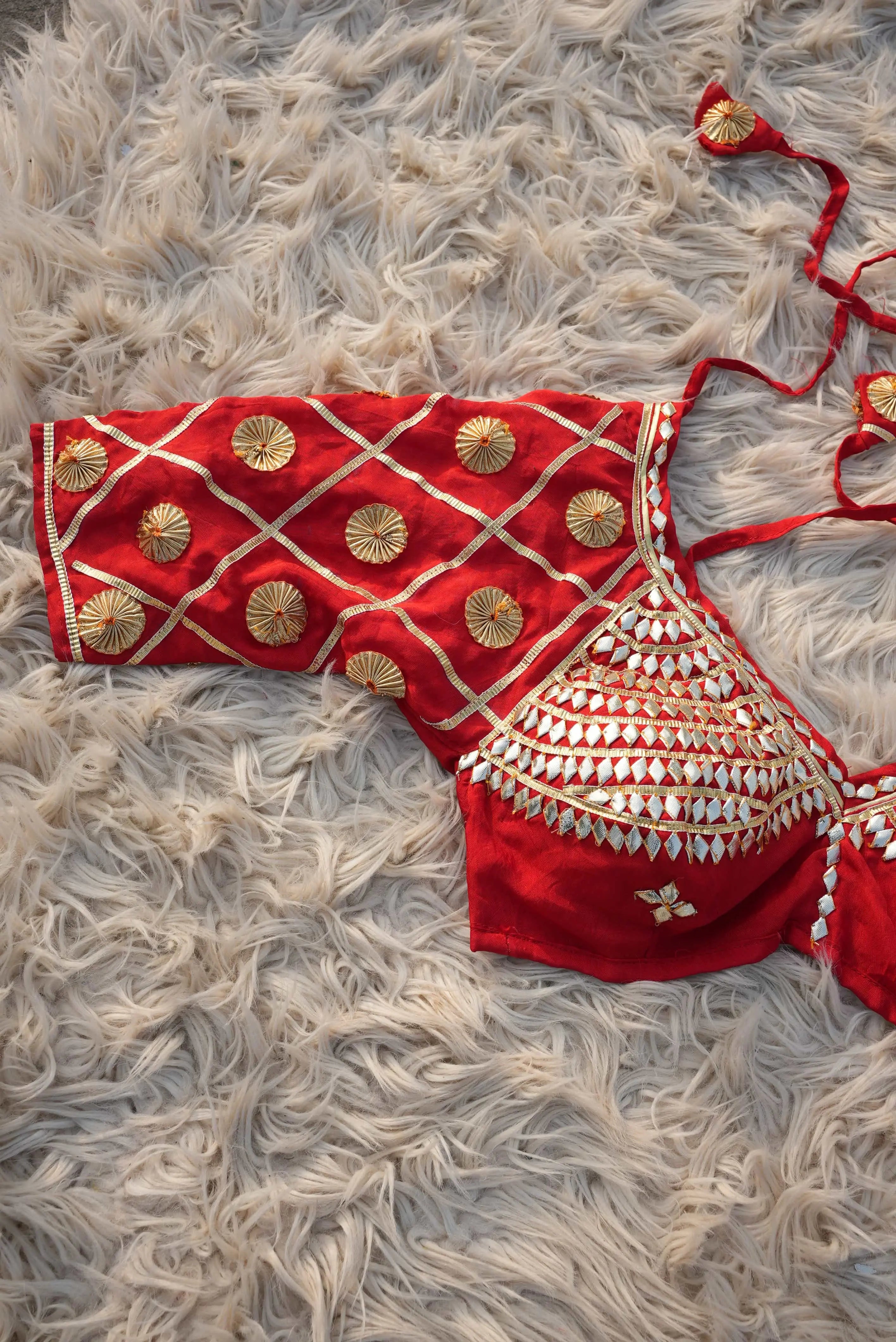 Ginni Rajasthani Angi Blouse with Kacchi Gota Patti Work (PRE-BOOKING ITEM)