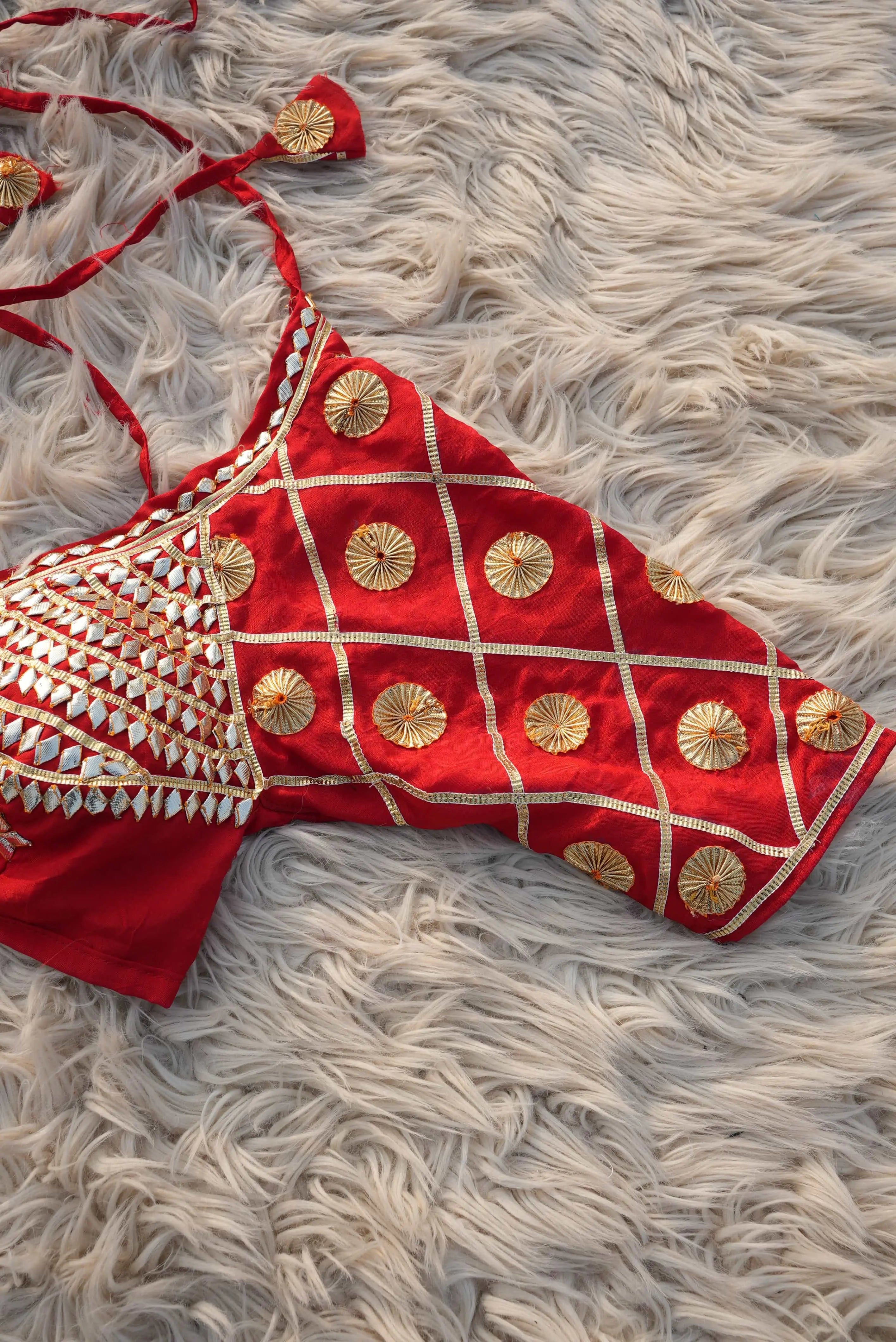Ginni Rajasthani Angi Blouse with Kacchi Gota Patti Work (PRE-BOOKING ITEM)