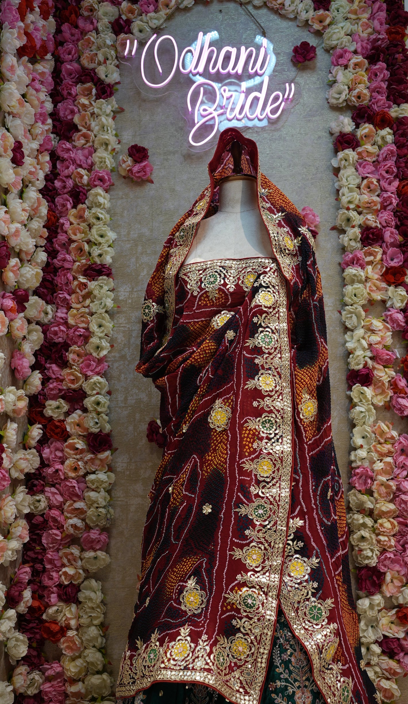 SHEKHAWATI CHUNRI WITH ZERO GOTA PATTI PATCH WORK ##HC03