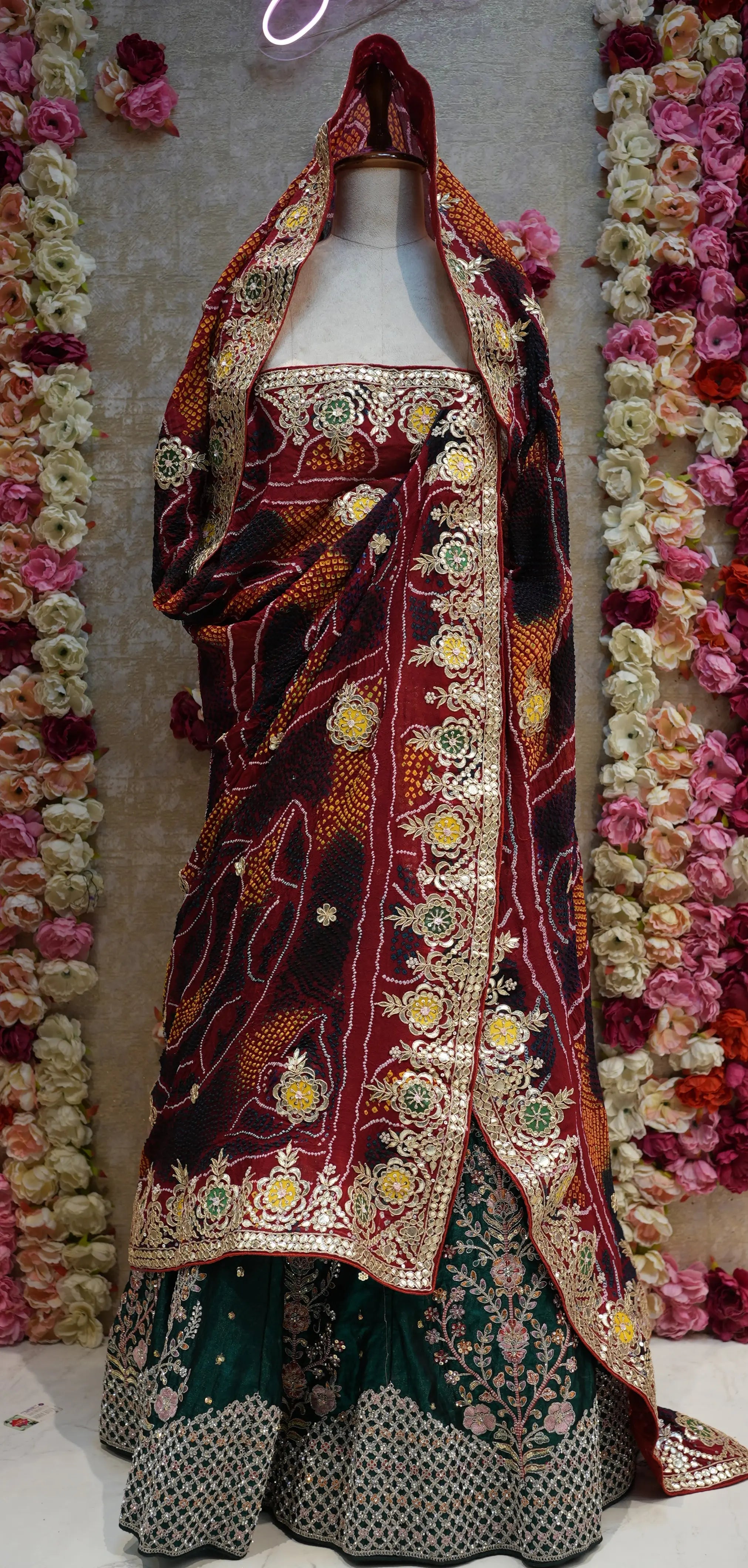 SHEKHAWATI CHUNRI WITH ZERO GOTA PATTI PATCH WORK