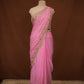 CHIFFON FABRIC DARBARI SAREE WITH AARI TARI WORK AND LASE PATTERN (WITH BLOUSE) ##SR631