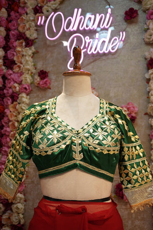 RAJSTHANI ANGI BLOUSE WITH GOTA PATTI WORK ## HB047