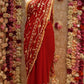 RAJPUTI SAREE WITH GOTA PATTI HANDWORK  WITH RAJASTHANI GOTA PATTI AANGI BLOUISE  ##SR400
