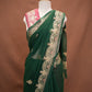 GEORGETTE FABRIC SAREE WITH AARI TARI & CUTDANA AND RESHAM WORK (WITH BLOUSE)  ##SR632