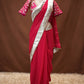 GOTA PATTI WORK RAJASTHANI ANGI BLOUSE WITH CHIFFON FABRIC SAREE ##SR655