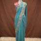 GEORGETTE FABRIC SAREE WITH AARI TARI & CUTDANA AND RESHAM WORK (WITH BLOUSE)  ##SR632