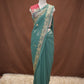 GEORGETTE FABRIC SAREE WITH AARI TARI & CUTDANA AND RESHAM WORK (WITH BLOUSE)  ##SR632